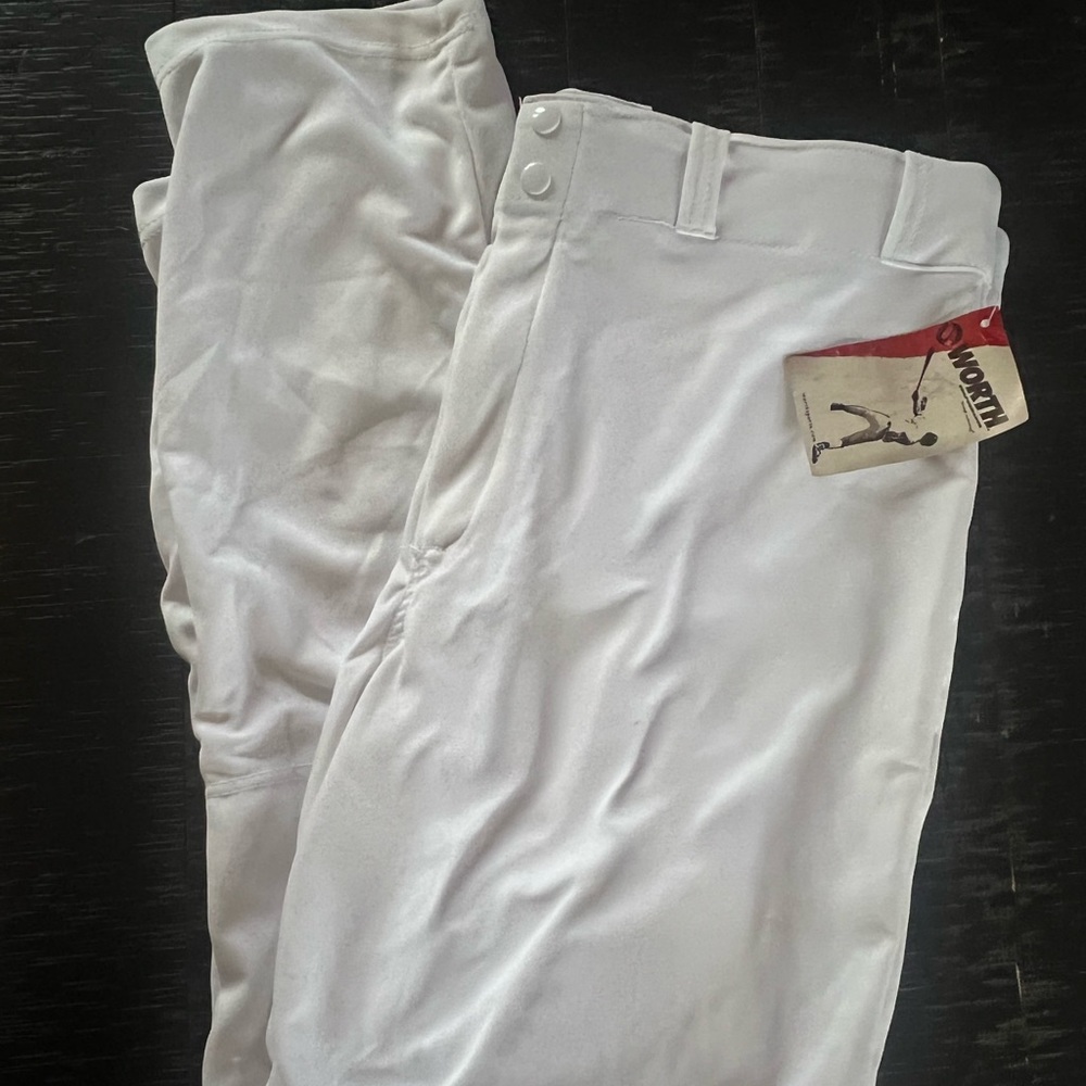 White XL Baseball Pants NEW
